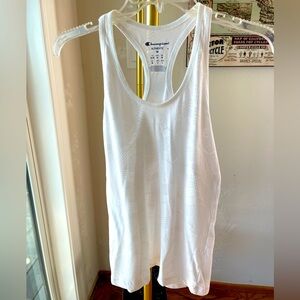 White Champion racerback tank top